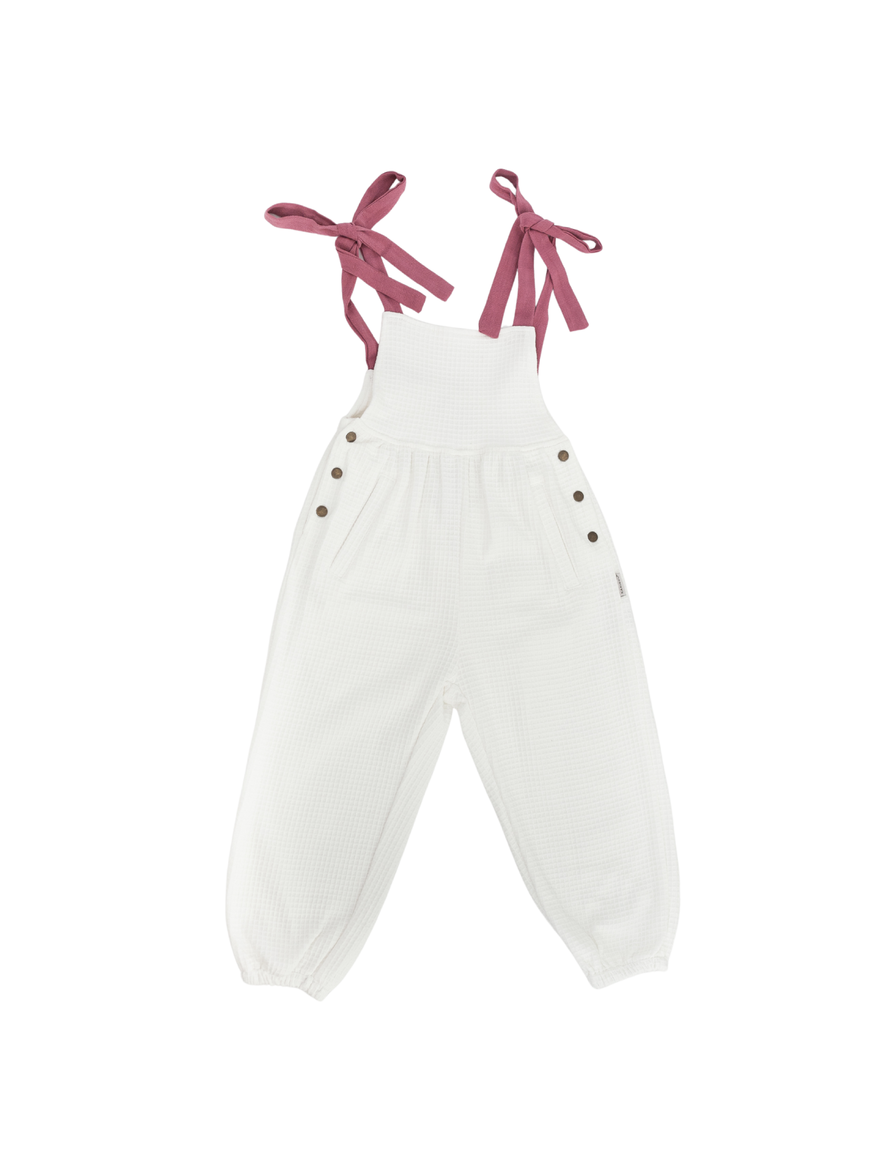 Aura Waffle Overall - White
