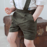Oliver Suspender Shorts - Olive