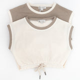 River Unisex Romper - Cream and Olive Together