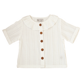 Sail Away Ruffle Top - White