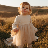 Ever After Linen Tutu Dress - Ivory Blush