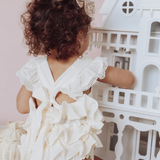 Liliana Muslin Playsuit - Cream