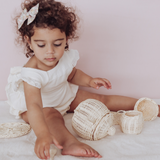 Liliana Muslin Playsuit - Cream