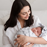 Organic Cotton Printed Baby Swaddle - Forest Walk
