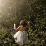 Willa Linen Tutu Dress - Nutmeg