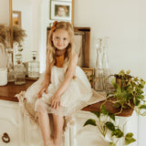 Willa Linen Tutu Dress - Nutmeg