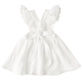 Ariella Pinafore Dress - Warm White