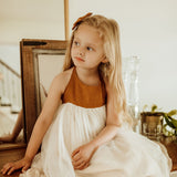 Willa Linen Tutu Dress - Nutmeg