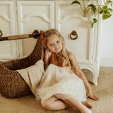 Willa Linen Tutu Dress - Nutmeg