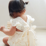 Liliana Muslin Playsuit - Cream