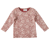Emily Cotton Top - Red Floral