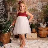 Willa Linen Tutu Dress - Golden Stars
