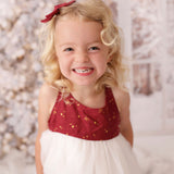 Willa Linen Tutu Dress - Golden Stars