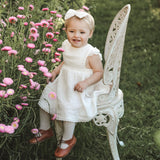 Ariella Pinafore Dress - Warm White