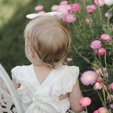 Ariella Pinafore Dress - Warm White
