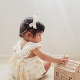 Liliana Muslin Playsuit - Cream
