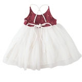 Willa Linen Tutu Dress - Golden Stars