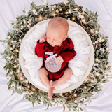 Willow Long Sleeve Cotton Bodysuit - Storybook Red
