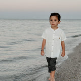 Henry Boys Check Trousers - Black Noir