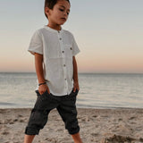 Henry Boys Check Trousers - Black Noir