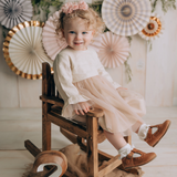 Ever After Linen Tutu Dress - Ivory Blush