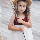 Willa Linen Tutu Dress - Golden Stars