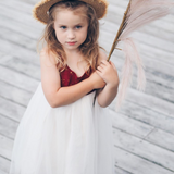 Willa Linen Tutu Dress - Golden Stars