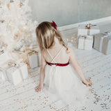Willa Linen Tutu Dress - Golden Stars