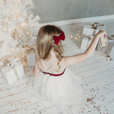 Willa Linen Tutu Dress - Golden Stars
