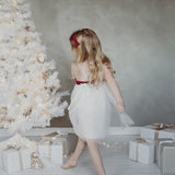 Willa Linen Tutu Dress - Golden Stars