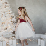 Willa Linen Tutu Dress - Golden Stars