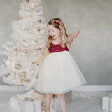 Willa Linen Tutu Dress - Golden Stars