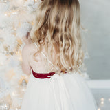 Willa Linen Tutu Dress - Golden Stars