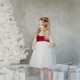 Willa Linen Tutu Dress - Golden Stars