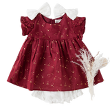 Ella Linen Baby Bloomers - Warm White