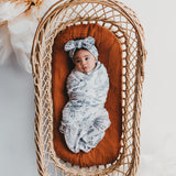 Organic Cotton Printed Baby Swaddle - Forest Walk