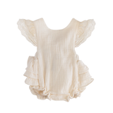 Liliana Muslin Playsuit - Cream