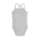 Paloma Sunsuit - Dusty Blue Stripe