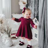 Victoria Velvet Mary Janes - Cherry Red