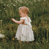 Ariella Pinafore Dress - Warm White