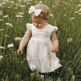 Ariella Pinafore Dress - Warm White