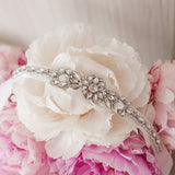 Sparkle Princess Rhinestone Sash - White