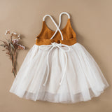 Willa Linen Tutu Dress - Nutmeg