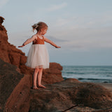 Willa Linen Tutu Dress - Nutmeg