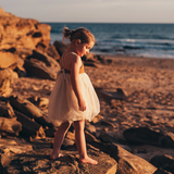 Willa Linen Tutu Dress - Nutmeg
