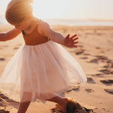 Willa Linen Tutu Dress - Nutmeg