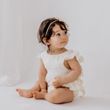 Liliana Muslin Playsuit - Cream