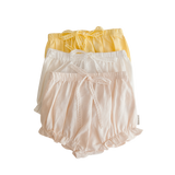 Ella Linen Baby Bloomers - Lemon Meringue