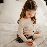 Classic Ribbed Unisex Tights - Macaroon