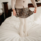 Classic Ribbed Unisex Tights - Macaroon